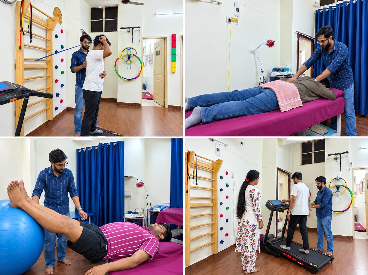 Bright physiotherapy clinic interior demo image