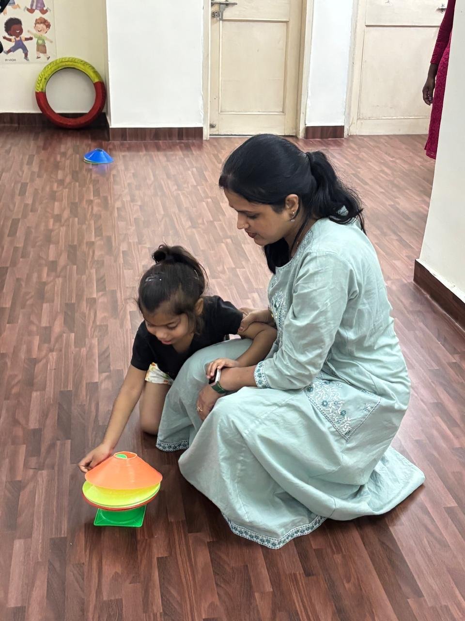 Child play-based therapy session